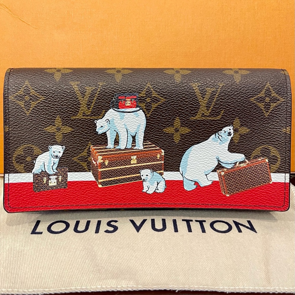Louis Vuitton pochette wallet Monogram Christmas 2017 Animation Sarah handbag
